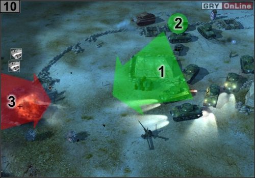 Na początku zabierz stąd całą piechotę i udaj się nią na wzgórze - Misja 3 - Przełęcz Kasserine (4) | Alianci w Codename Panzers - Faza Druga - Codename: Panzers - Faza Druga - poradnik do gry