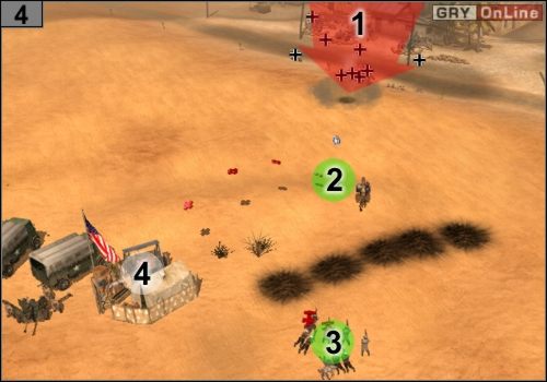 Druga rzecz którą musisz wykonać, to poboczny cel misji - Misja 4 - Tunis (3) | Alianci w Codename Panzers - Faza Druga - Codename: Panzers - Faza Druga - poradnik do gry