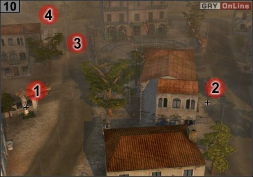 Będą to dwa Tygrysy w [1] i [2] oraz wyrzutnia rakiet w [3] - Misja 7 - Monte Cassino (4) | Alianci w Codename Panzers - Faza Druga - Codename: Panzers - Faza Druga - poradnik do gry