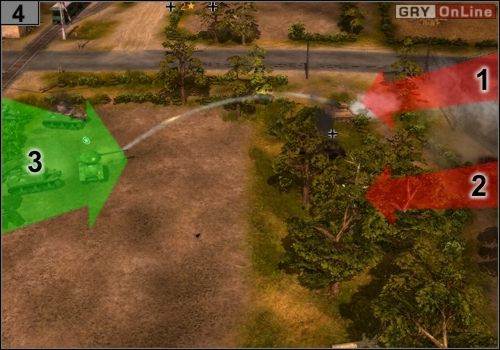 Z prawej wyjadą dwie wyrzutnie rakiet, z [1] i [2] - Misja 8 - Anzio-Cisterna (2) | Alianci w Codename Panzers - Faza Druga - Codename: Panzers - Faza Druga - poradnik do gry