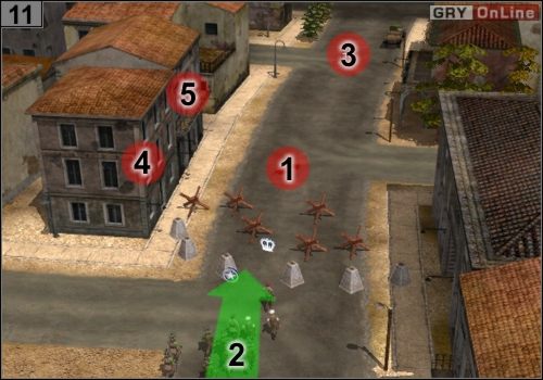 Idź snajperami w pobliże punktu #11 - Misja 8 - Anzio-Cisterna (4) | Alianci w Codename Panzers - Faza Druga - Codename: Panzers - Faza Druga - poradnik do gry