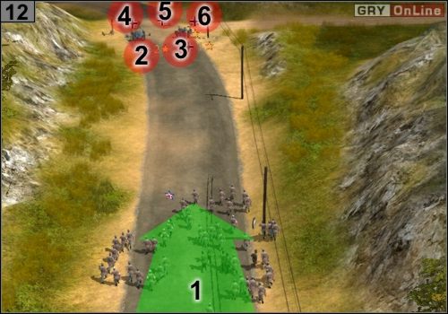 Idź zgodnie ze strzałką w [1] - Misja 1 - Operacja Sheathed Sabre (4) | Partyzanci w Codename Panzers - Codename: Panzers - Faza Druga - poradnik do gry