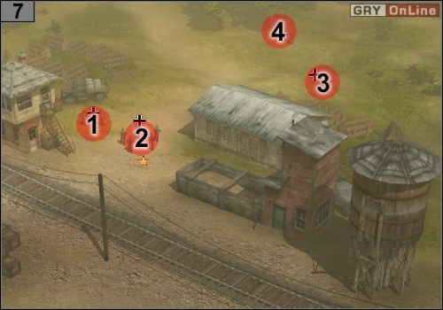 które w tym samym czasie, w którym wieśniacy zdobywali broń, powinno szturmować stację kolejową w #7 - Misja 3 - Odbicie Belgradu (3) | Partyzanci w Codename Panzers - Faza Druga - Codename: Panzers - Faza Druga - poradnik do gry