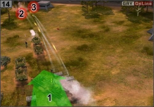 Dokończ przeciwnika - wyjedź z [1] i pokonaj czołgi i piechotę w [2] i [3] - Misja 3 - Odbicie Belgradu (5) | Partyzanci w Codename Panzers - Faza Druga - Codename: Panzers - Faza Druga - poradnik do gry