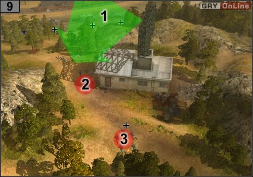 Jest tu pięcioosobowy oddział piechoty - Misja 4 - Mozolna ucieczka (4) | Partyzanci w Codename Panzers - Faza Druga - Codename: Panzers - Faza Druga - poradnik do gry