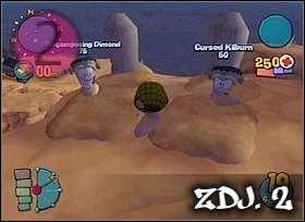 2 - Misja XII - Ghost Hill Graveyard | Misje w Worms 4 Totalna Rozwałka - Worms 4: Totalna Rozwałka - poradnik do gry