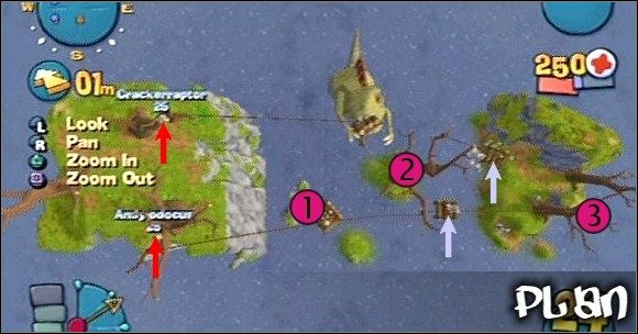 Kolejna misja w świecie dinozaurów - Misja XXII - Escape From Tree-Rex | Misje w Worms 4 Totalna Rozwałka - Worms 4: Totalna Rozwałka - poradnik do gry