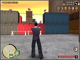 Jeśli zaś chodzi o właściwą część dzielnicy portowej, powinieneś się przede wszystkim zainteresować najwyższym budynkiem w okolicy (drabina z boku), dzięki któremu będziesz mógł przedostać się na wszystkie sąsiednie obiekty - [Los Toros] Puerto Los Toros | Total Overdose - Total Overdose: A Gunslingers Tale in Mexico - poradnik do gry