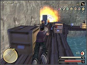 Okrąż całą konstrukcję, kierując się jednocześnie w stronę jachtu - [13] Make Elvez Sing cz.2 | Total Overdose - Total Overdose: A Gunslingers Tale in Mexico - poradnik do gry