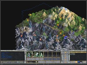 Tradycyjnie kampanie zaczynamy bardzo niewielkimi siłami i z jednym herosem i z naszym magiem - Misja 10 - Oneron, Wschodnia Przełęcz | Kampania | Age of Wonders Magia Cienia - Age of Wonders: Magia Cienia - poradnik do gry