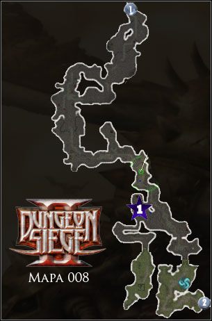 Górne pieczary Kithraya; Ukryta mordeńska twierdza; Dolina Kithraya - 008 Górne pieczary Kithraya | Mapy | Dungeon Siege II - Dungeon Siege II - poradnik do gry