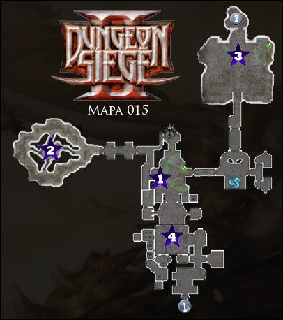 Świątynia Xerii; Pieczara Ziemi; Dziedziniec świątyni - 015 Świątynia Xerii | Mapy | Dungeon Siege II - Dungeon Siege II - poradnik do gry