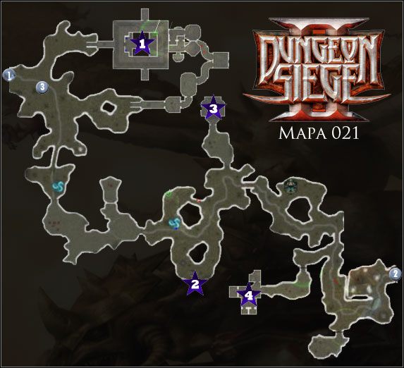 Las Vaikesh; Sanktuarium Vaikesh; Duża pieczara Vaikesh; Małe więzienie Vaikesh; Mała jaskinia Vaikesh; Mała jaskinia Vaikesh; Mała jaskinia Vaikesh - 021 Las Vaikesh | Mapy | Dungeon Siege II - Dungeon Siege II - poradnik do gry