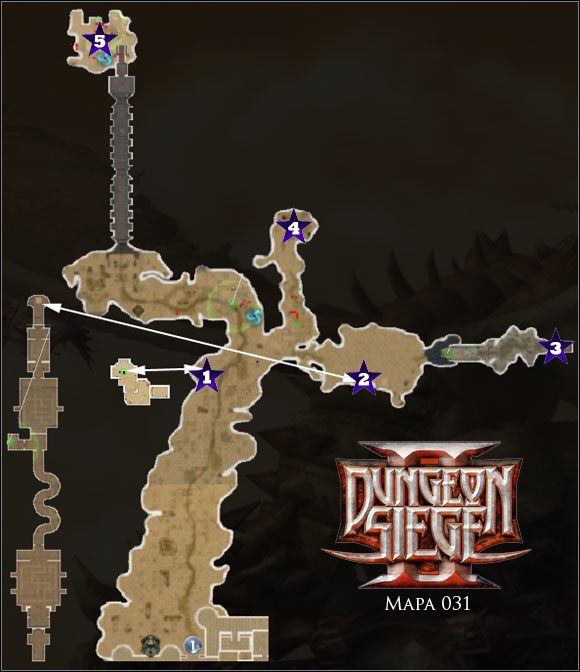 Północna Równina Łez; Ruiny; Tajemnicza krypta; Magiczna oaza; Brama światów Khartosa; Kaplica wodna; Dziedziniec kaplicy; Tajemnicza jaskinia - 031 Północna Równina Łez | Mapy | Dungeon Siege II - Dungeon Siege II - poradnik do gry