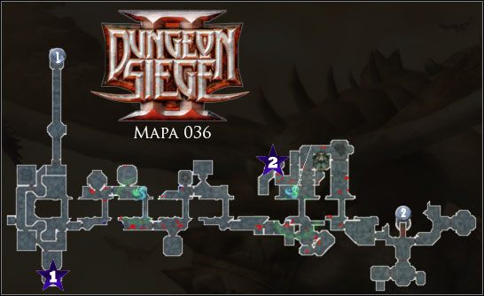 Górne kopalnie Kaderak - 036 Górne kopalnie Kaderak | Mapy | Dungeon Siege II - Dungeon Siege II - poradnik do gry