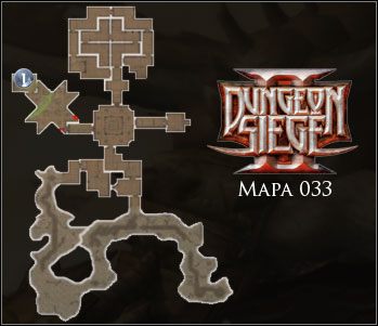 Duże opuszczone schronisko: ta lokacja nie jest związana z żadnym zadaniem, aczkolwiek można z niej wynieść trochę skarbów :) - 033 Duże opuszczone schronisko | Mapy | Dungeon Siege II - Dungeon Siege II - poradnik do gry