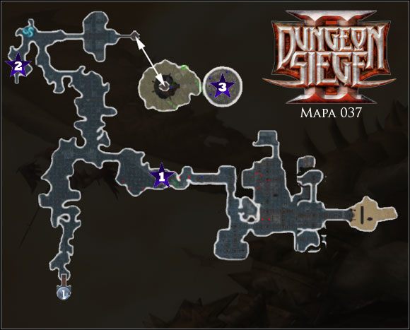 Dolne kopalnie Kaderak; Zgromadzenie Mrocznych Magów - 037 Dolne kopalnie Kaderak | Mapy | Dungeon Siege II - Dungeon Siege II - poradnik do gry