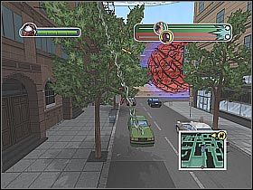 W kilku miejscach będziesz musiał wspiąć się na pionową ścianę - [Opis przejścia] Misja 1 - Johnny Storm | Ultimate Spider-Man - Ultimate Spider-Man - poradnik do gry