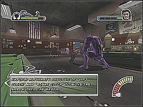 Po chwili znajdziecie się w nowym pomieszczeniu - [Opis przejścia] Misja 2 - Wolverine cz.2 | Ultimate Spider-Man - Ultimate Spider-Man - poradnik do gry