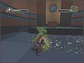 Powyższe czynności powtarzaj do skutku - [Opis przejścia] Misja 9 - Green Goblin cz.3 | Ultimate Spider-Man - Ultimate Spider-Man - poradnik do gry