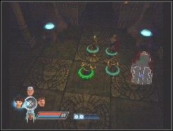 W korytarzu, za kamieniem jest Danger Room Disc - [Opis przejścia] Akt 2 cz.3 - X-Men Legends II: Rise of Apocalypse - poradnik do gry