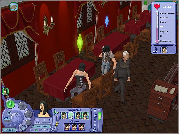 Niezłym pomysłem na wspólne spędzanie czasu na randce jest śpiewanie karaoke w duecie - Randki | Nocne życie Simów | The Sims 2 Nocne Życie - The Sims 2: Nocne Życie - poradnik do gry