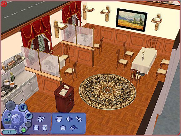 Styl klasyczny w sam raz dla tradycjonalistów. - Poradnik do gry - Restauracje w różnych stylach | The Sims 2 Nocne Życie - The Sims 2: Nocne Życie - poradnik do gry
