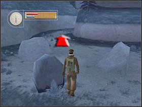 Wyposażamy naszego bohatera w pistolet i ruszamy dalej. - [Solucja] CRASH SITE cz.2 - II Wojna Światowa: Pilot Down - Na Tyłach Wroga - poradnik do gry