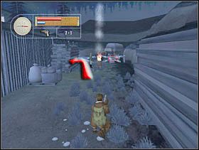 Unieszkodliwiamy kapitana, zabieramy apteczkę i sekret. Wracamy z powrotem do rozwidlenia i idziemy w drugą stronę. - [Solucja] LUMBERYARD cz.1 - II Wojna Światowa: Pilot Down - Na Tyłach Wroga - poradnik do gry