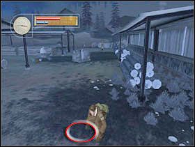 Zza kłód obserwujemy marsz żołnierza patrolującego tę okolicę. Gdy idzie w przeciwną stronę kładziemy papierosy w oznaczonym miejscu i wracamy za kłody. - [Solucja] LUMBERYARD cz.3 - II Wojna Światowa: Pilot Down - Na Tyłach Wroga - poradnik do gry