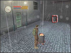 Rozpalamy ogień i bierzemy hak (czerwony prostokąt) - [Solucja] GERMAN TOWN cz.2 - II Wojna Światowa: Pilot Down - Na Tyłach Wroga - poradnik do gry