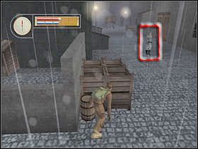 Czekamy na żołnierza (przy okazji bierzemy jabłko ze skrzyni)... - [Solucja] GERMAN TOWN cz.2 - II Wojna Światowa: Pilot Down - Na Tyłach Wroga - poradnik do gry