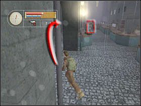 Obiegamy filar i zatrzymujemy się przy następnym. - [Solucja] GERMAN TOWN cz.3 - II Wojna Światowa: Pilot Down - Na Tyłach Wroga - poradnik do gry