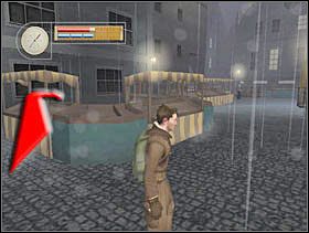 Wychodzimy na rynek. Od tej pory nie napotykamy już ognisk, więc radzimy sobie przy pomocy brandy i jedzenia. Strzałka wskazuje nam drogę gdzie powinniśmy iść by kontynuować misję fabularną ... - [Solucja] GERMAN TOWN cz.3 - II Wojna Światowa: Pilot Down - Na Tyłach Wroga - poradnik do gry