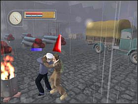 Likwidujemy marynarza i biegniemy przez bramę koło budki strażniczej. - [Solucja] DOCKYARD cz.2 - II Wojna Światowa: Pilot Down - Na Tyłach Wroga - poradnik do gry