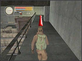 Oglądamy scenkę jak dwóch Niemców rozmawia między sobą i biegniemy do końca