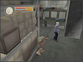 Czekamy na kolejnego strażnika i gdy nas minie - skradamy się za nim. - [Solucja] DOCKYARD cz.3 - II Wojna Światowa: Pilot Down - Na Tyłach Wroga - poradnik do gry