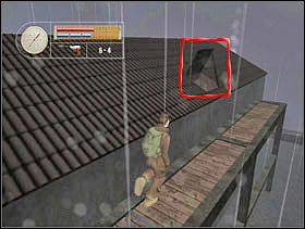 Podbiegamy do okienka. Łączymy żyłkę z haczykiem i wyciągamy klucz. Następnie wyrzucamy 