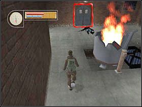 Wystrzał był głośny i zaalarmował strażników przed budynkiem. Chwilę odczekujemy, aż alarm ucichnie i zbiegamy po schodach. - [Solucja] INDUSTRIAL DISTRICT cz.3 - II Wojna Światowa: Pilot Down - Na Tyłach Wroga - poradnik do gry