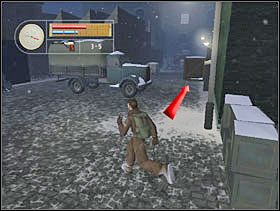 Za skrzyniami skręcamy w prawo i... - [Solucja] INDUSTRIAL DISTRICT cz.3 - II Wojna Światowa: Pilot Down - Na Tyłach Wroga - poradnik do gry