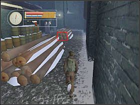 Przyczajamy się przy drugiej stercie kłód i czekamy na Niemca. - [Solucja] INDUSTRIAL DISTRICT cz.4 - II Wojna Światowa: Pilot Down - Na Tyłach Wroga - poradnik do gry