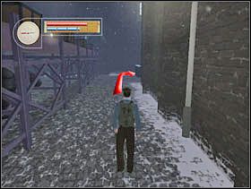 Za budynkiem widocznym na zdjęciu skręcamy w prawo. - [Solucja] TRAIN DEPOT cz.3 - II Wojna Światowa: Pilot Down - Na Tyłach Wroga - poradnik do gry