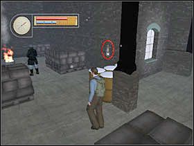 Podchodzimy tam, ogrzewamy się przy ognisku i używamy gwizdka (zaznaczony na czerwono). - [Solucja] TRAIN DEPOT cz.3 - II Wojna Światowa: Pilot Down - Na Tyłach Wroga - poradnik do gry