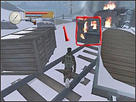 Podbiegamy do palącego się wagonu i ogrzewamy się przy nim. Po chwili biegniemy dalej. - [Solucja] SIEGFRIED FOREST cz.1 - II Wojna Światowa: Pilot Down - Na Tyłach Wroga - poradnik do gry