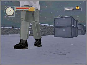 Przeczołgujemy się na drugą stronę. Wartownika powinniśmy zastać właśnie w tej pozycji. Wychodzimy spod ciężarówki i dusimy go. - [Solucja] SIEGFRIED LINE cz.1 - II Wojna Światowa: Pilot Down - Na Tyłach Wroga - poradnik do gry