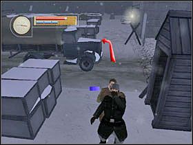 Po załatwieniu Niemca przebiegamy przed ciężarówką i zatrzymujemy się przy skrzyniach tuż za nią. - [Solucja] SIEGFRIED LINE cz.2 - II Wojna Światowa: Pilot Down - Na Tyłach Wroga - poradnik do gry