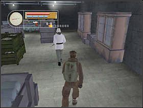 Czekamy na strażnika chodzącego po magazynie i gdy już nas minie idziemy za nim... - [Solucja] SIEGFRIED LINE cz.5 - II Wojna Światowa: Pilot Down - Na Tyłach Wroga - poradnik do gry