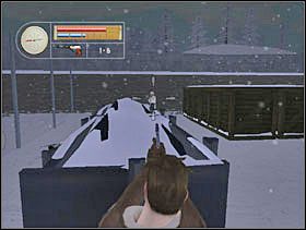 W tym przypadku wbiegamy za ogrodzenie, również chowamy się przy tych niskich skrzynkach i załatwiamy delikwenta. - [Solucja] SIEGFRIED LINE cz.5 - II Wojna Światowa: Pilot Down - Na Tyłach Wroga - poradnik do gry