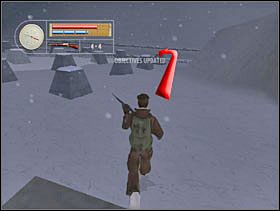 Znajdujemy się po zewnętrznej stronie muru. Natychmiast wypijamy brandy. Na murach, przy reflektorach znajdują się strażnicy ze strzelbami, ale się nimi nie przejmujemy. Gnamy jak najszybciej... - [Solucja] SIEGFRIED LINE cz.7 - II Wojna Światowa: Pilot Down - Na Tyłach Wroga - poradnik do gry