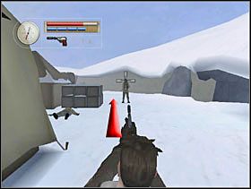 Następnie likwidujemy strażnika stojącego przed nami i idziemy w stronę jego zwłok. - [Solucja] OCCUPIED FORT cz.1 - II Wojna Światowa: Pilot Down - Na Tyłach Wroga - poradnik do gry